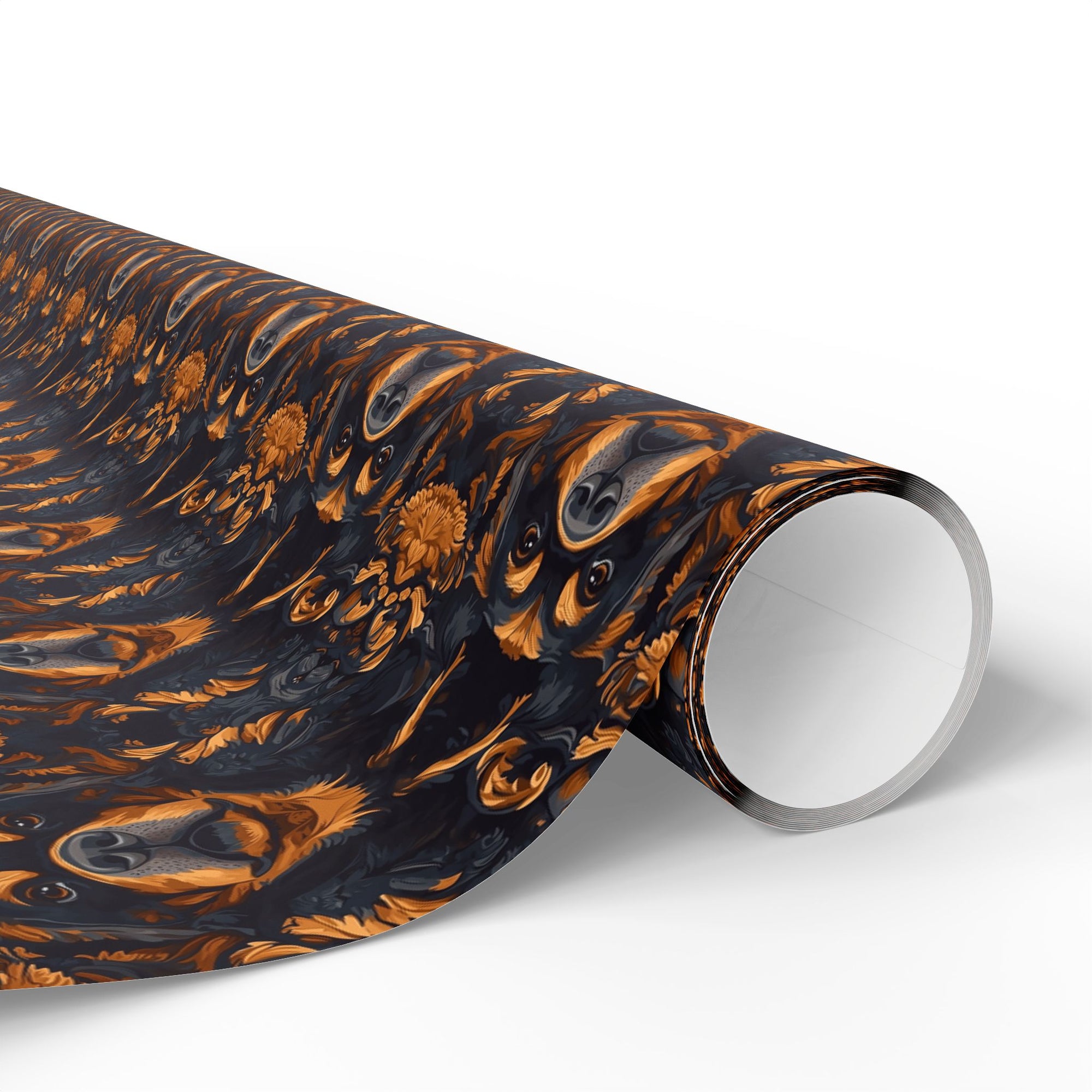 Modern Rottweiler Royalty Wrapping Paper