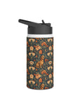 Dazzling Dachsund Blossoms & Foliage Stainless Steel Water Bottle