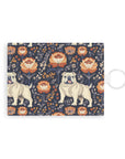 Bulldog Blossom Bonanza Leather Card Holder