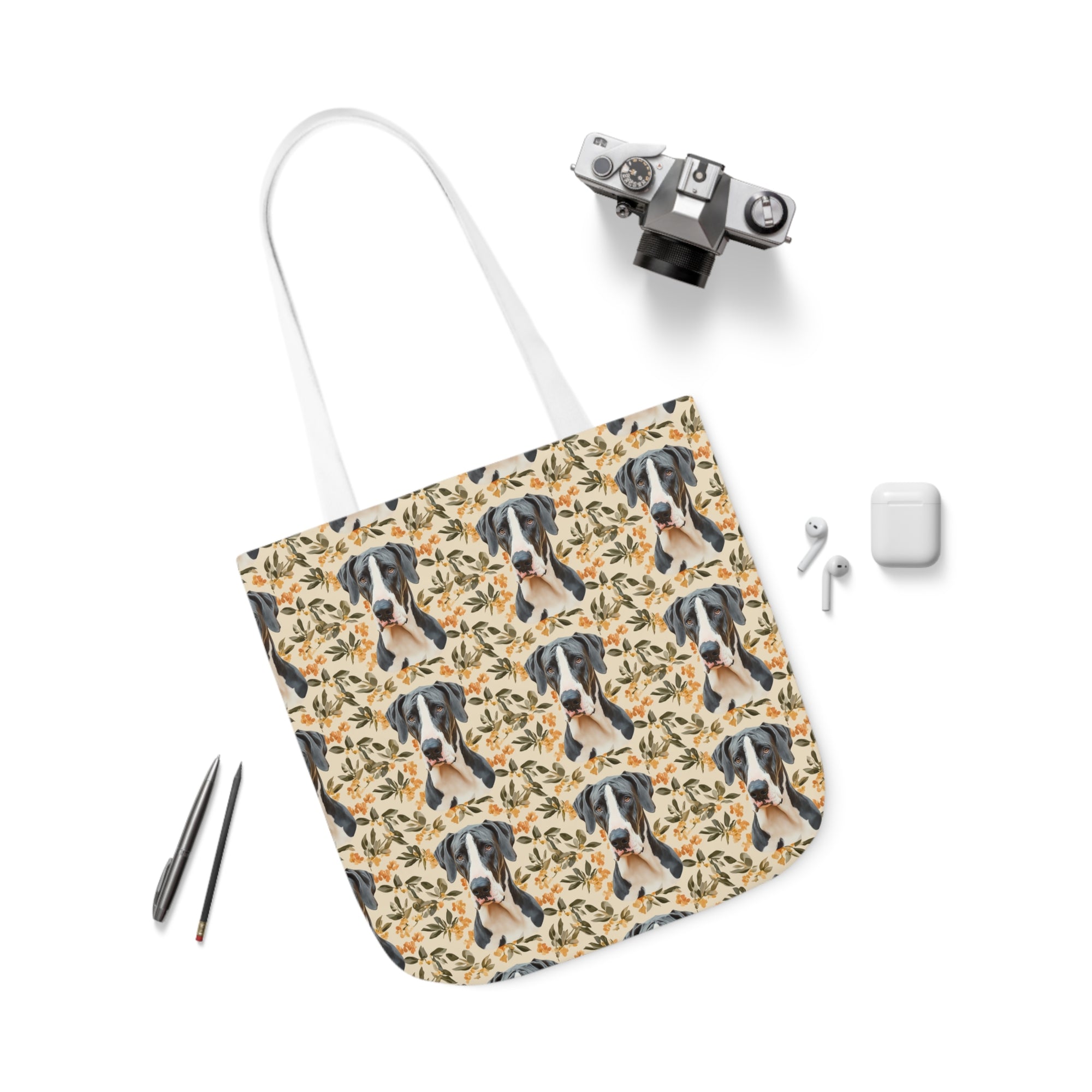 Majestic Great Dane Meadow Canvas Tote Bag