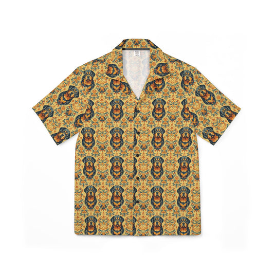 Royal Rottie Regalia Men's Hawaiian Camp Shirt