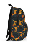 Dapper Dachshund Noir Glow Backpack