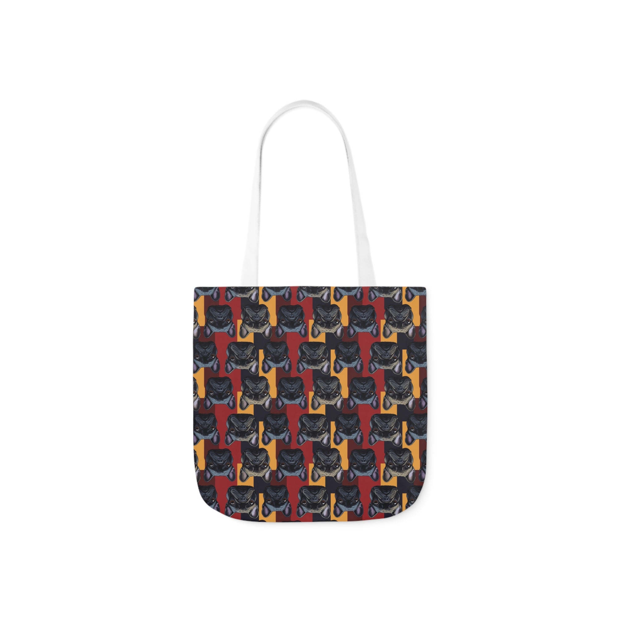 Chic Canine Checkmate - Frenchie Edition Canvas Tote Bag