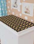 Golden Paws Floral Frenchie Baby Changing Pad Cover