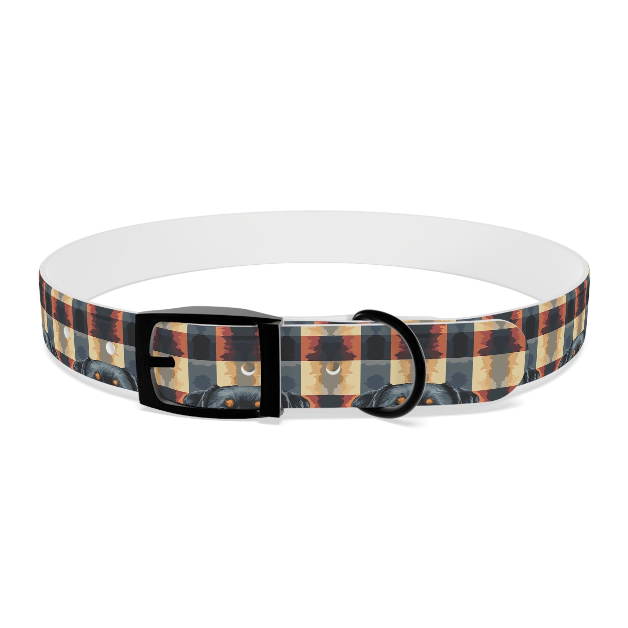 Pawsome Rottweiler Royalty Plaid Dog Collar