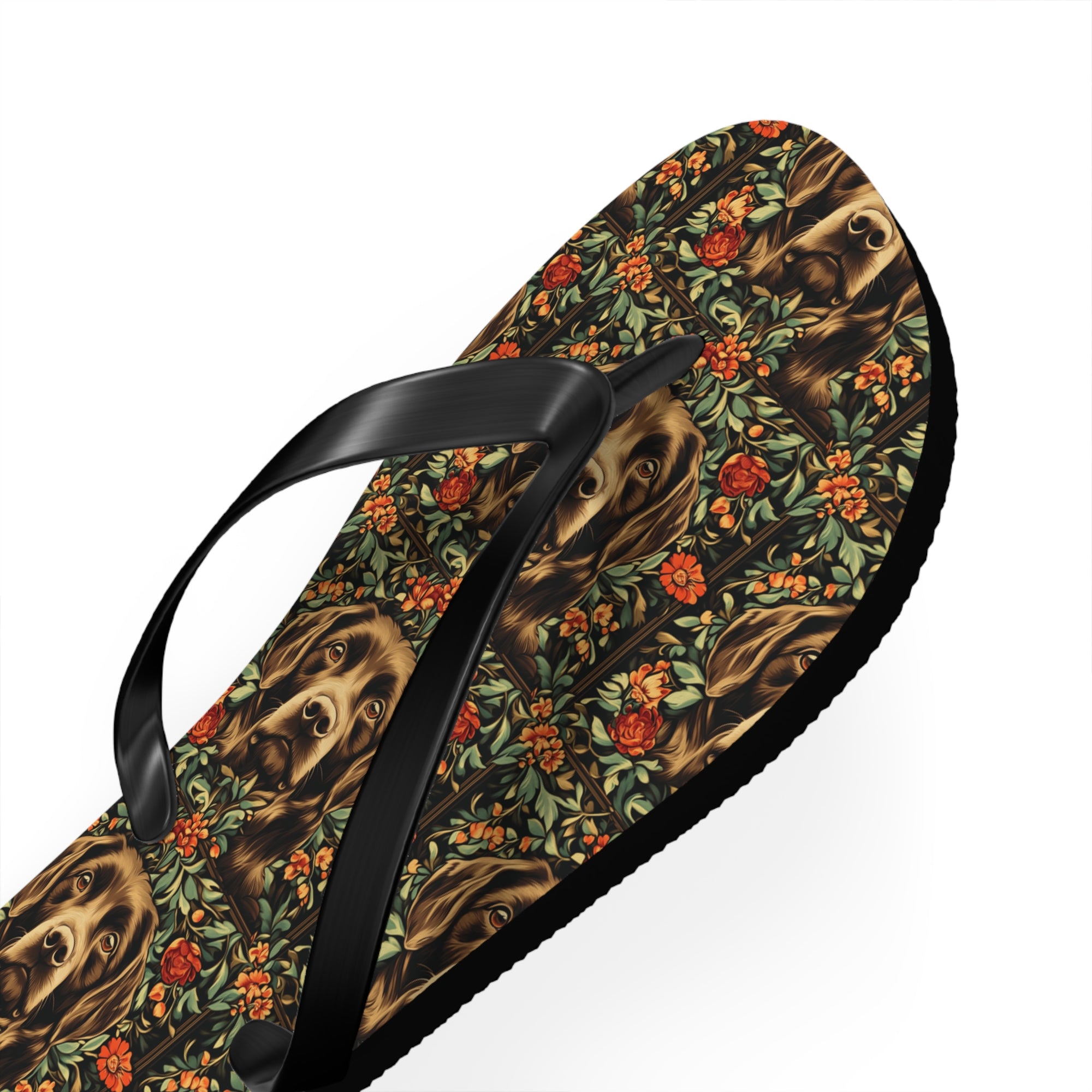 Labrador Lush Pooch Tapestry Flip Flops