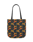 Dapper Dachshund Noir Glow Canvas Tote Bag