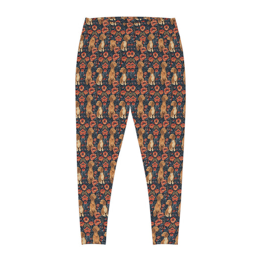 Floral Pawsome Dachsund Delight Plus Size Leggings