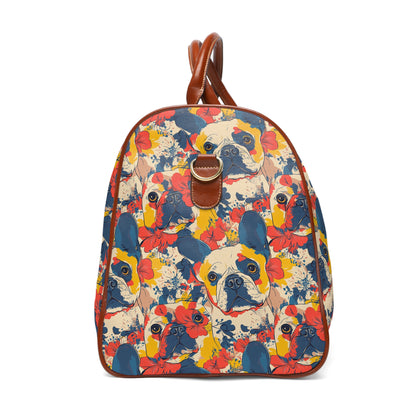 Bloom Pup Frenchietastic Splatter Waterproof Travel Bag