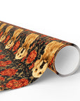 Golden Pawsatronic Tapestry Wrapping Paper