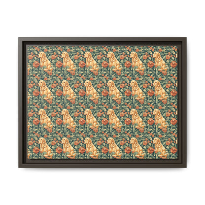 Blooming Goldie Glam Matte Canvas, Framed