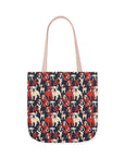 Bulldoggy Bliss Chomper Canvas Tote Bag