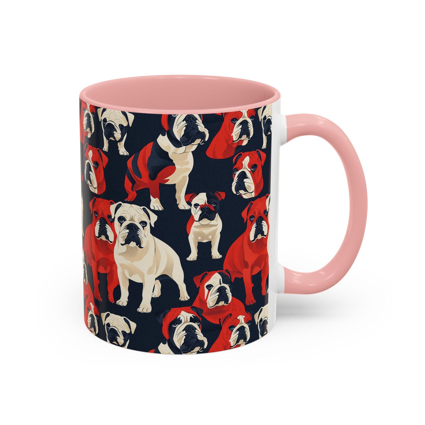 Bulldoggy Bliss Chomper Accent Coffee Mug