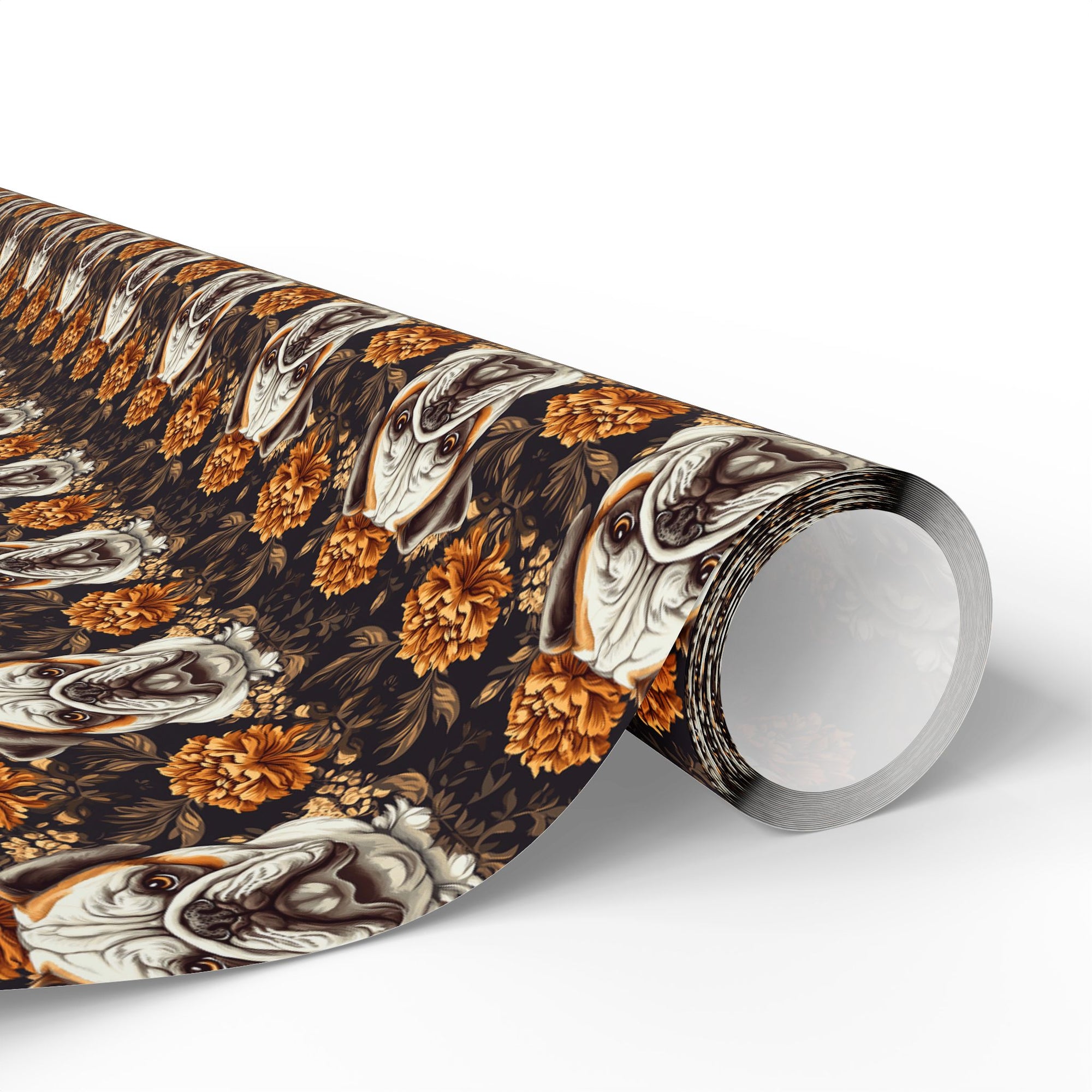 Bloomingly Bulldogistic Bouquet Wrapping Paper