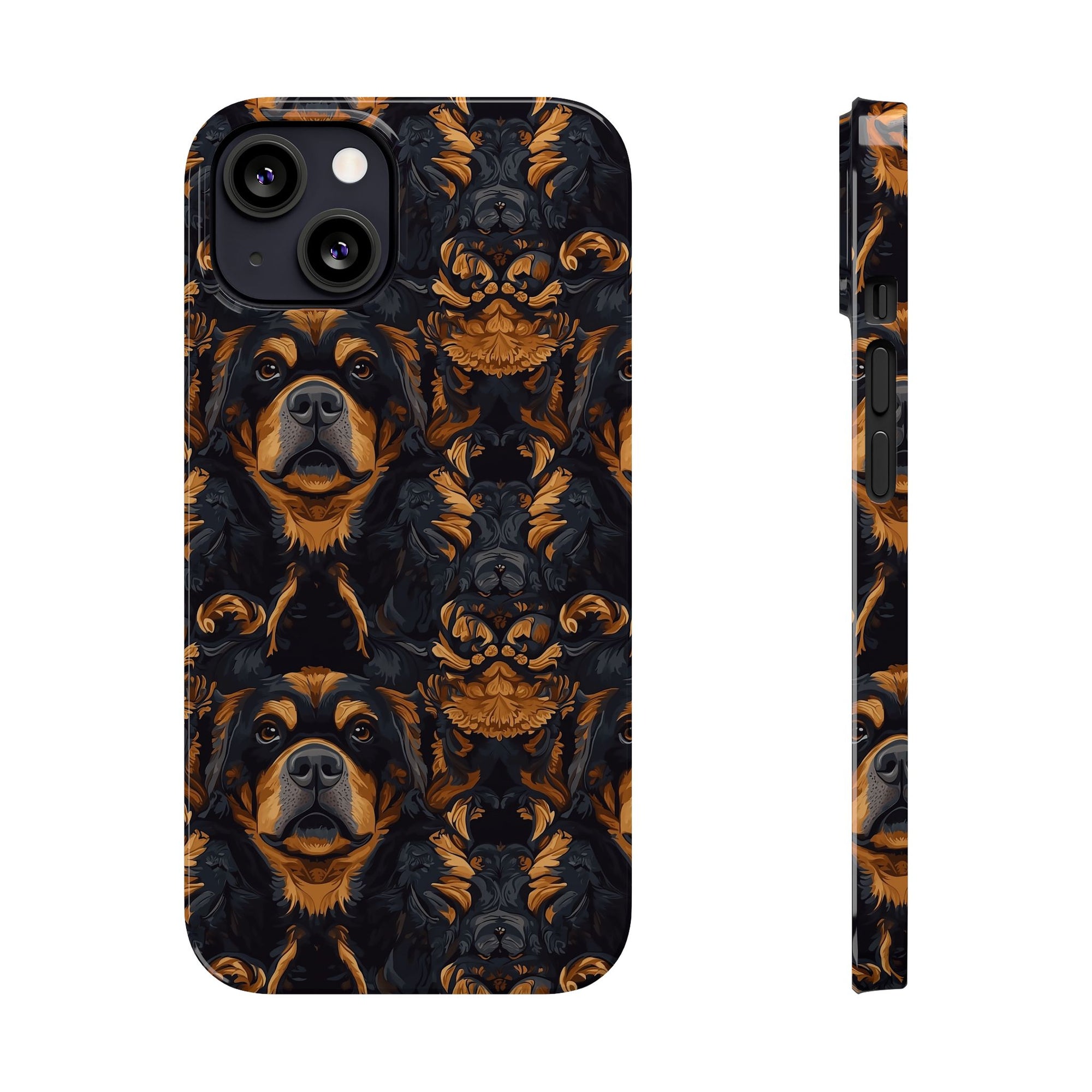 Modern Rottweiler Royalty Slim Phone Cases