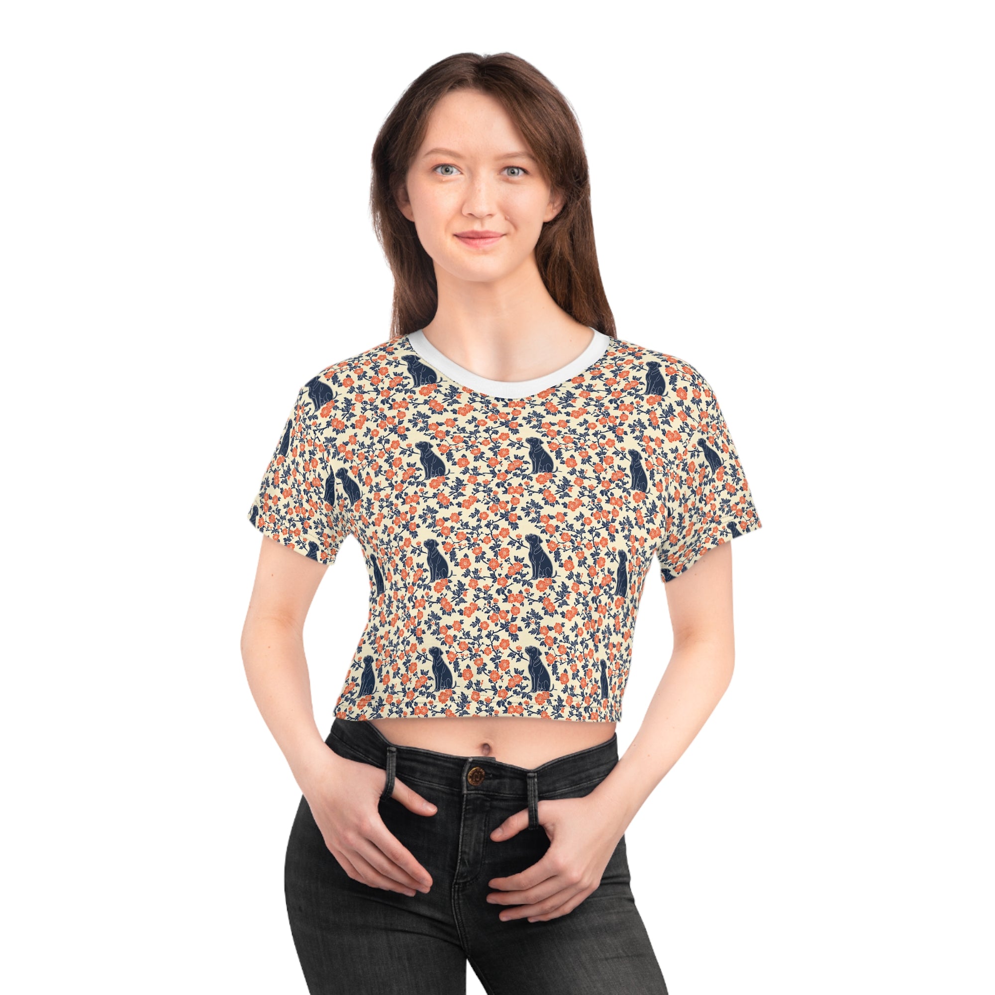 Bloomiful Lab Bouquet Crop Tee