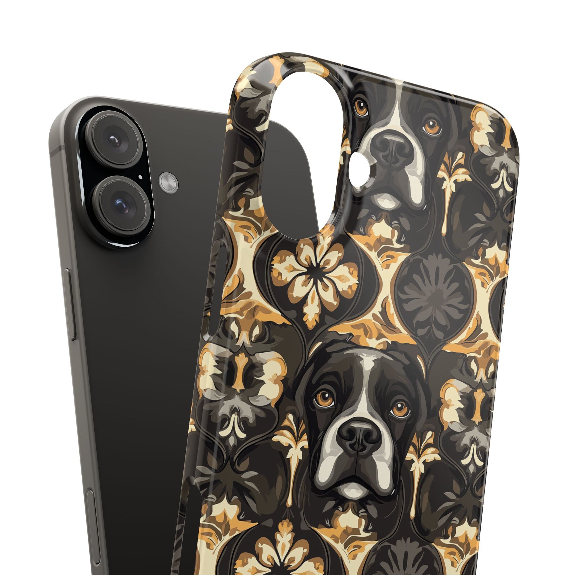 Manor Pup Boxer Royale Slim Phone Cases