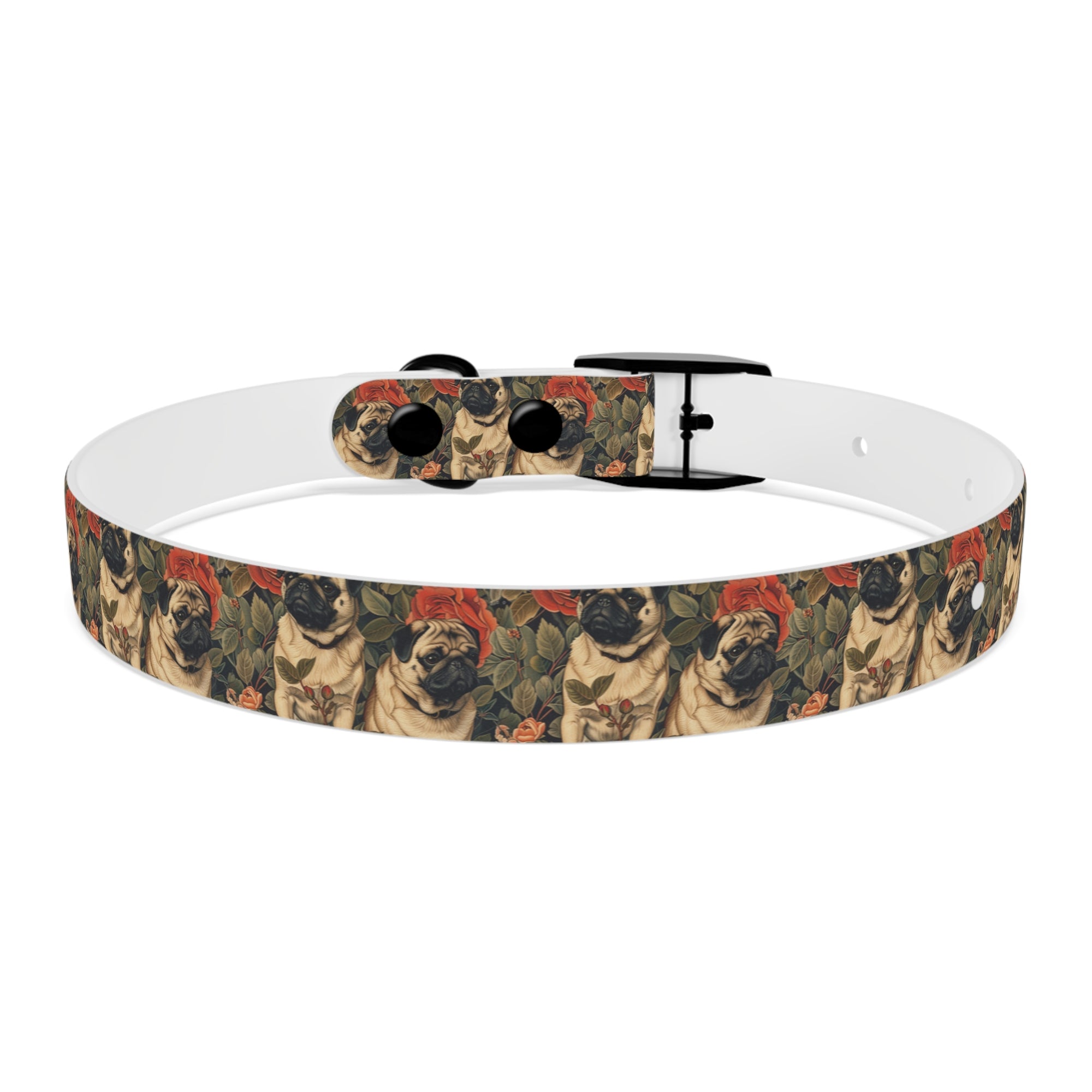 Blooming Pug Paradise Dog Collar