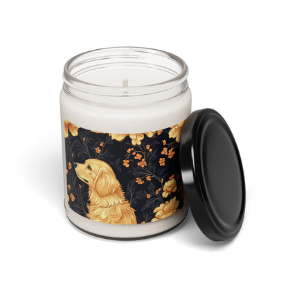 Golden Paws Floral Frenchie Scented Soy Candle