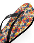 Bloom Pup Frenchietastic Splatter Flip Flops