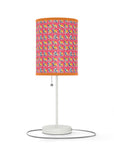 Bubblegum Glamour Bulldog Bouquet Lamp on a Stand