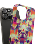 Glitchy Bulldog Blitz Slim Phone Cases