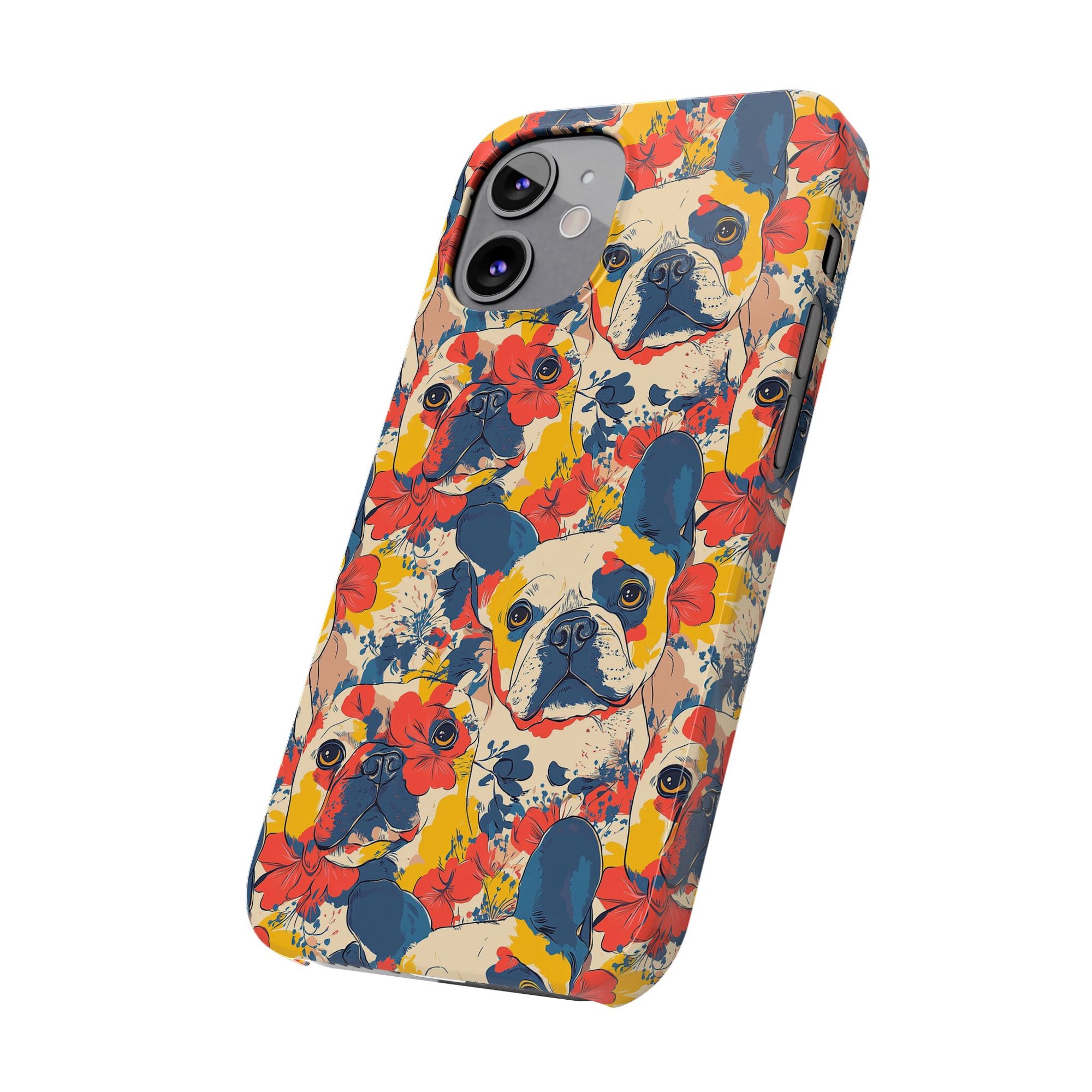 Bloom Pup Frenchietastic Splatter Slim Phone Cases