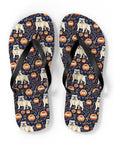 Bulldog Blossom Bonanza Flip Flops