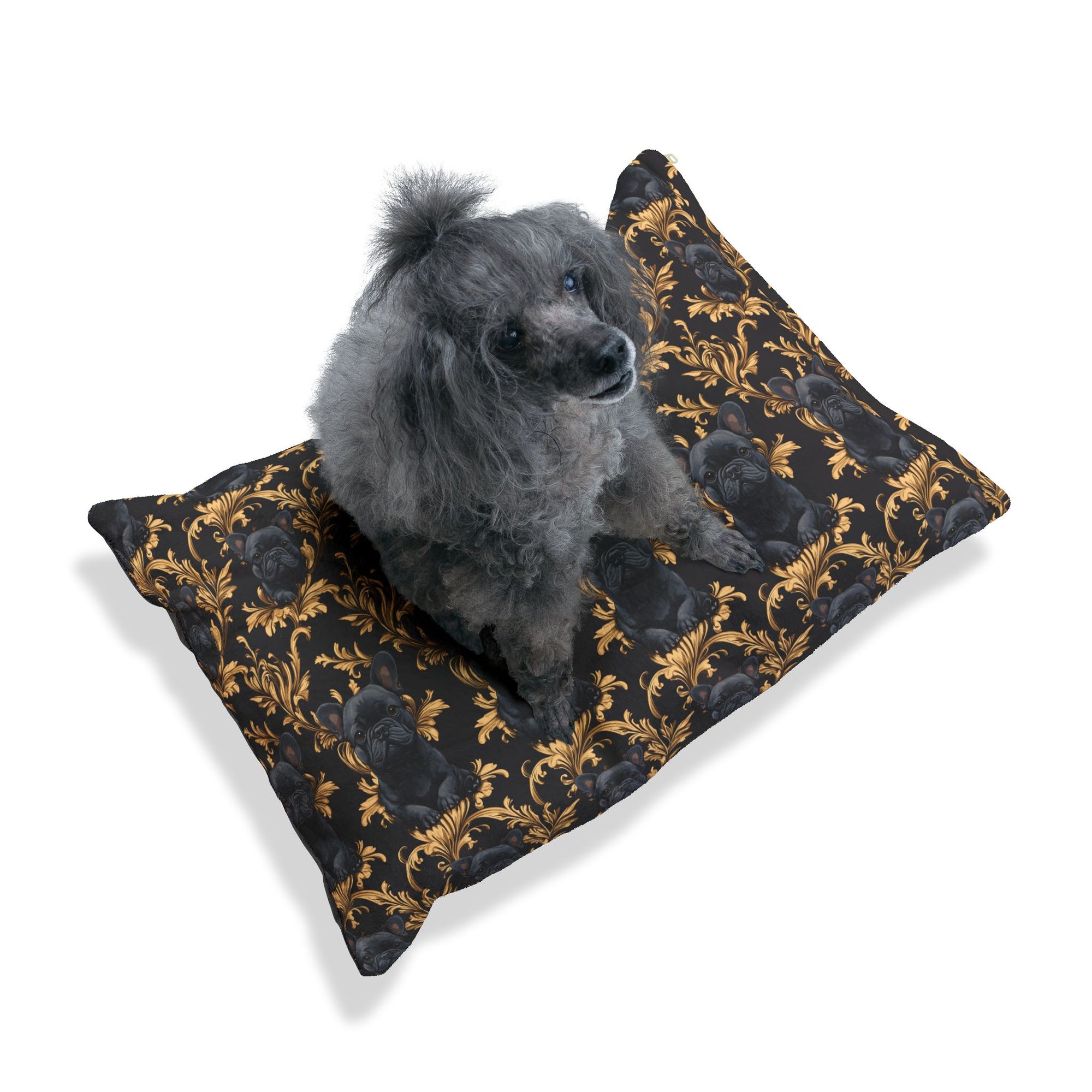 Regal Frenchie Noir Elegance Pet Bed