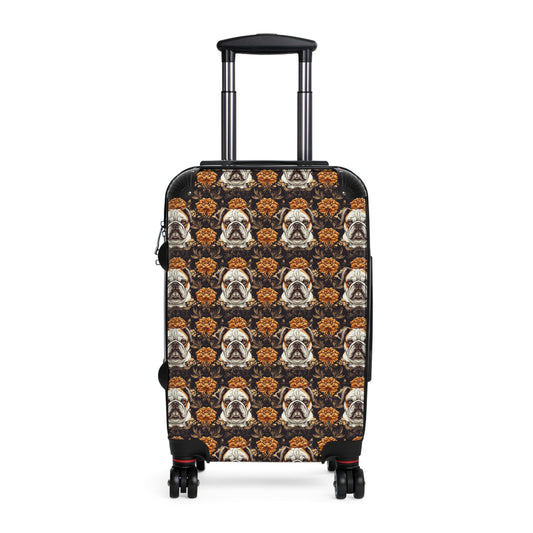 Bloomingly Bulldogistic Bouquet Suitcase