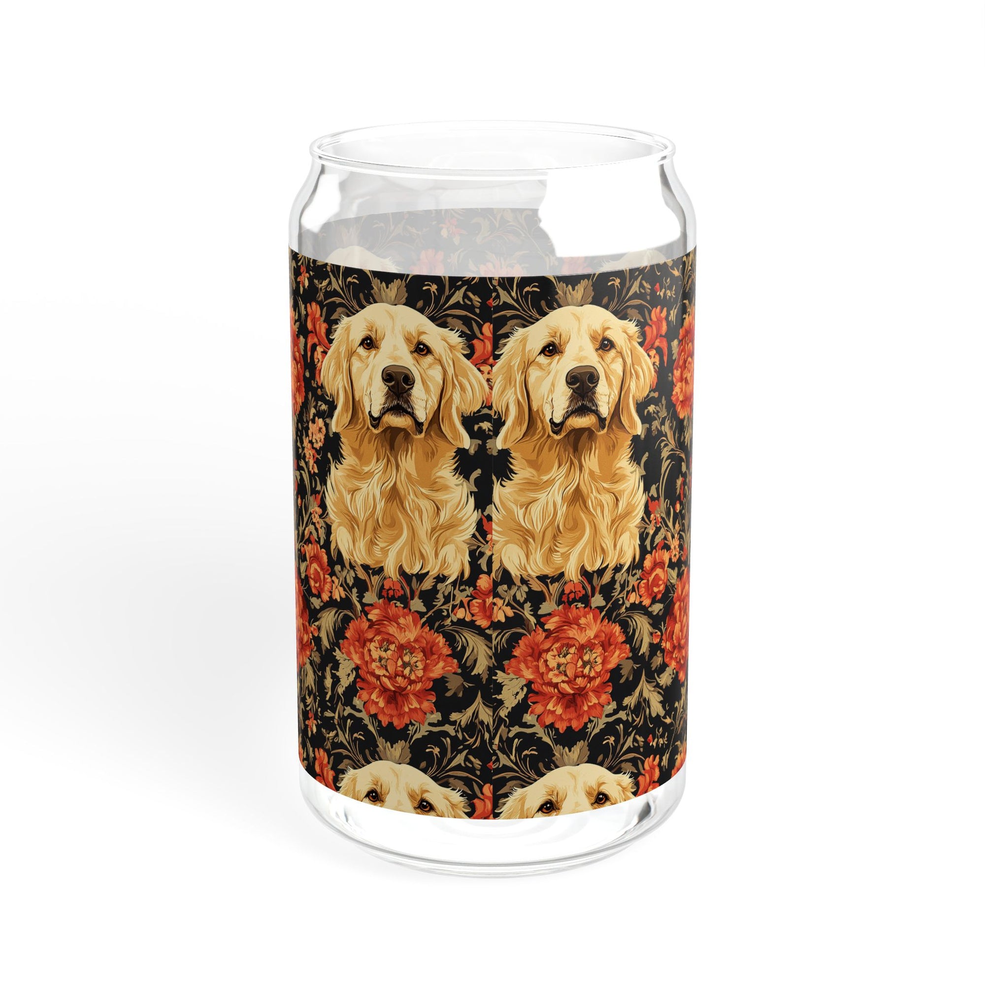 Golden Pawsatronic Tapestry Sipper Glass