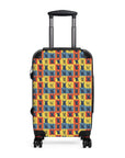 Frenchie Pop Art Pawfection Grid Suitcase