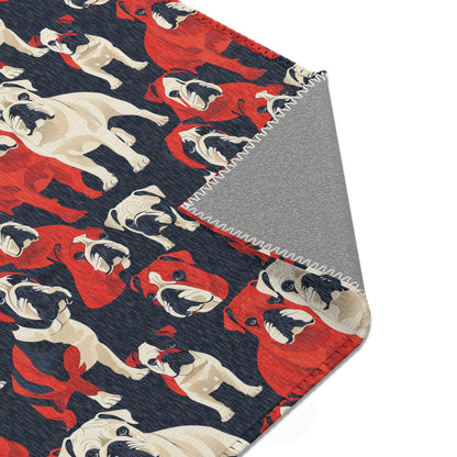 Modern Bulldog Bash - Fun Area Rug