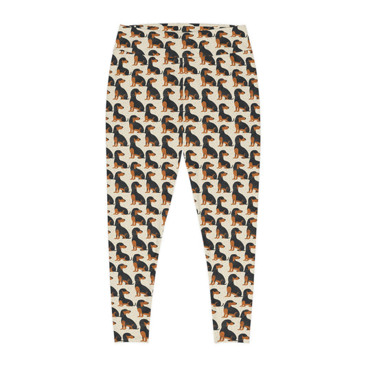 Whimsical Dachsund Dreamcatcher Plus Size Leggings