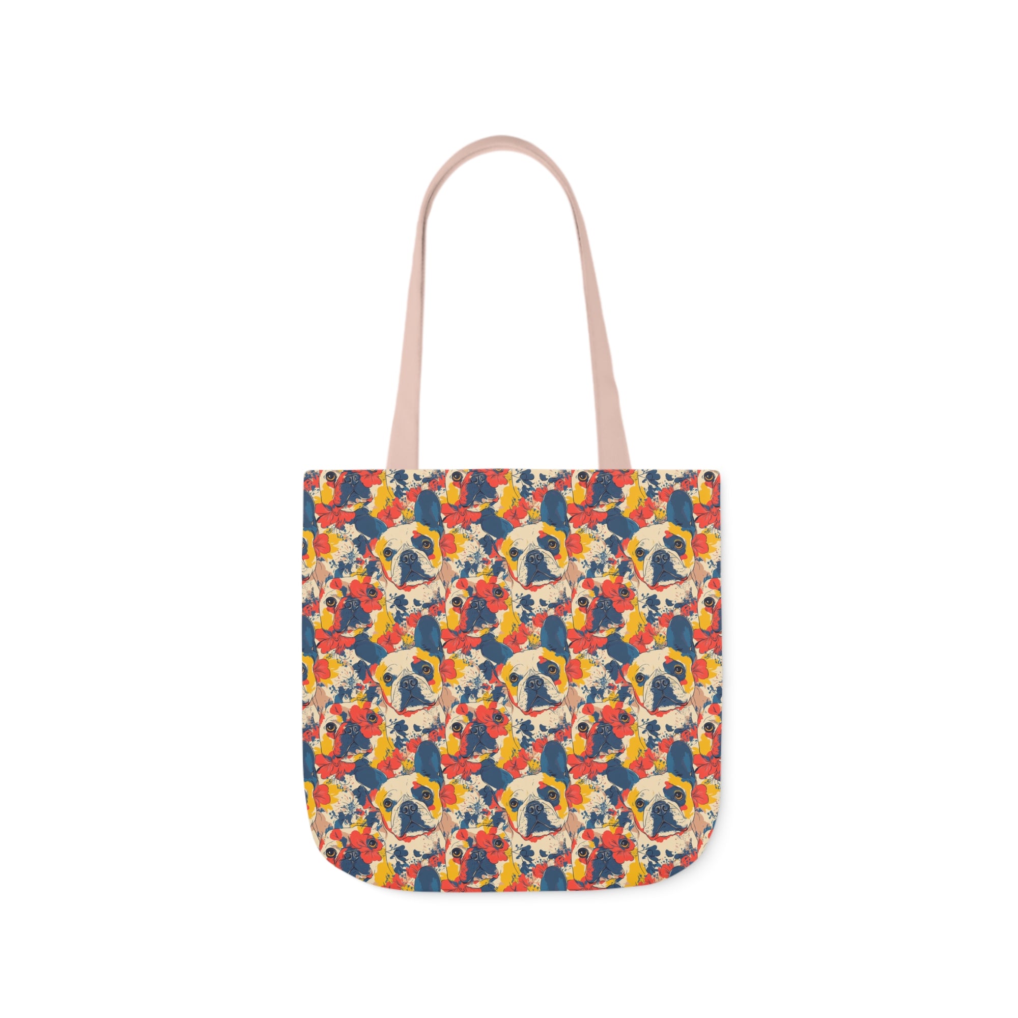 Bloom Pup Frenchietastic Splatter Canvas Tote Bag