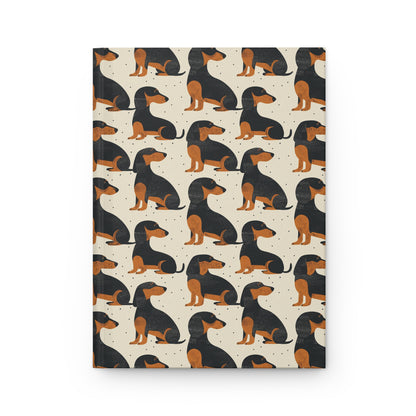 Whimsical Dachsund Dreamcatcher Hardcover Journal Matte