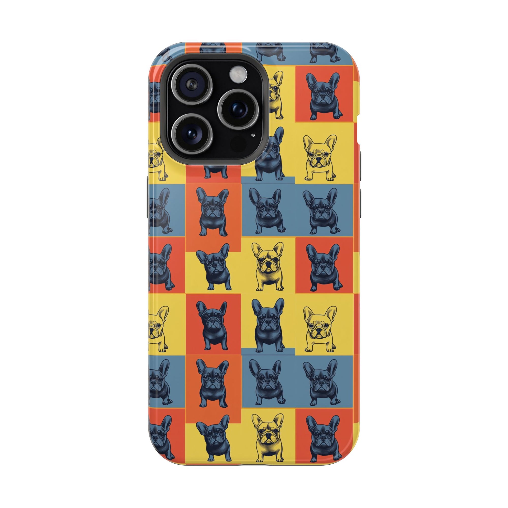 Frenchie Pop Art Pawfection Grid Magnetic Tough Cases