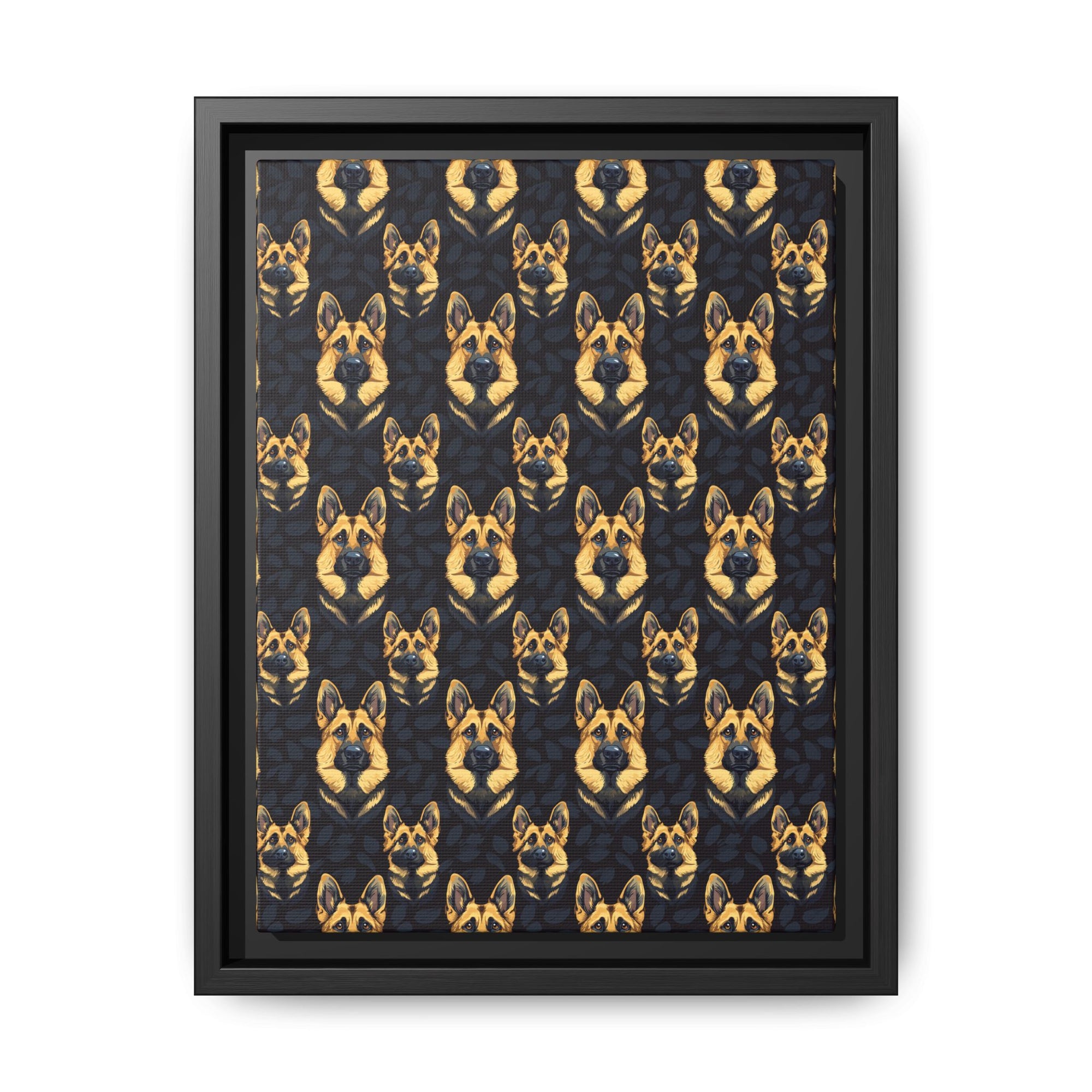 Majestic Hound Couture: German Shepherd LuxeBlend Matte Canvas, Framed