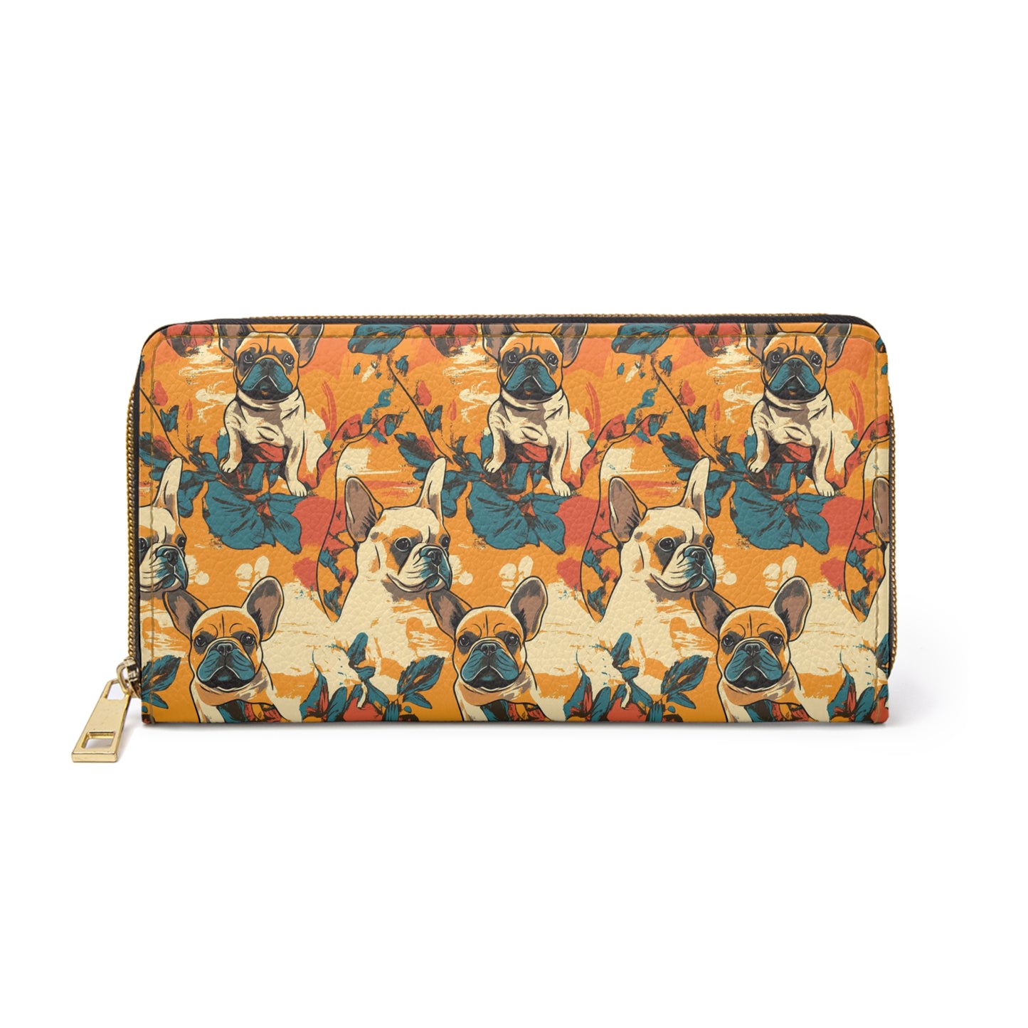 Frenchie Glow-Up Galore Zipper Wallet