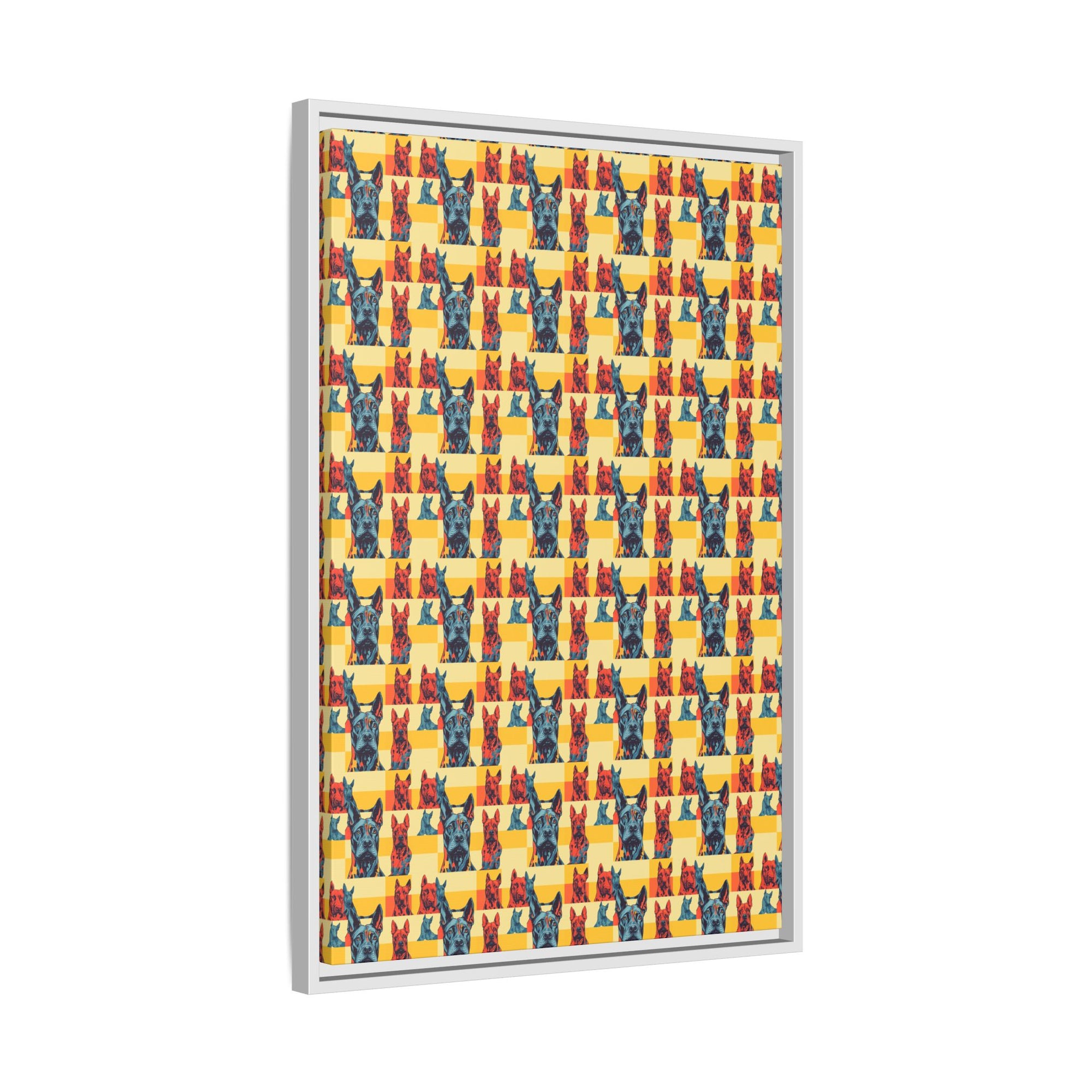 Dane-tastic Marvelous Mutt Mode Matte Canvas, Framed