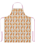 Golden Glamour Paws - Luxe Licks for Regal Retrievers Apron