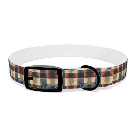 Pawsome Rottweiler Royalty Plaid Dog Collar