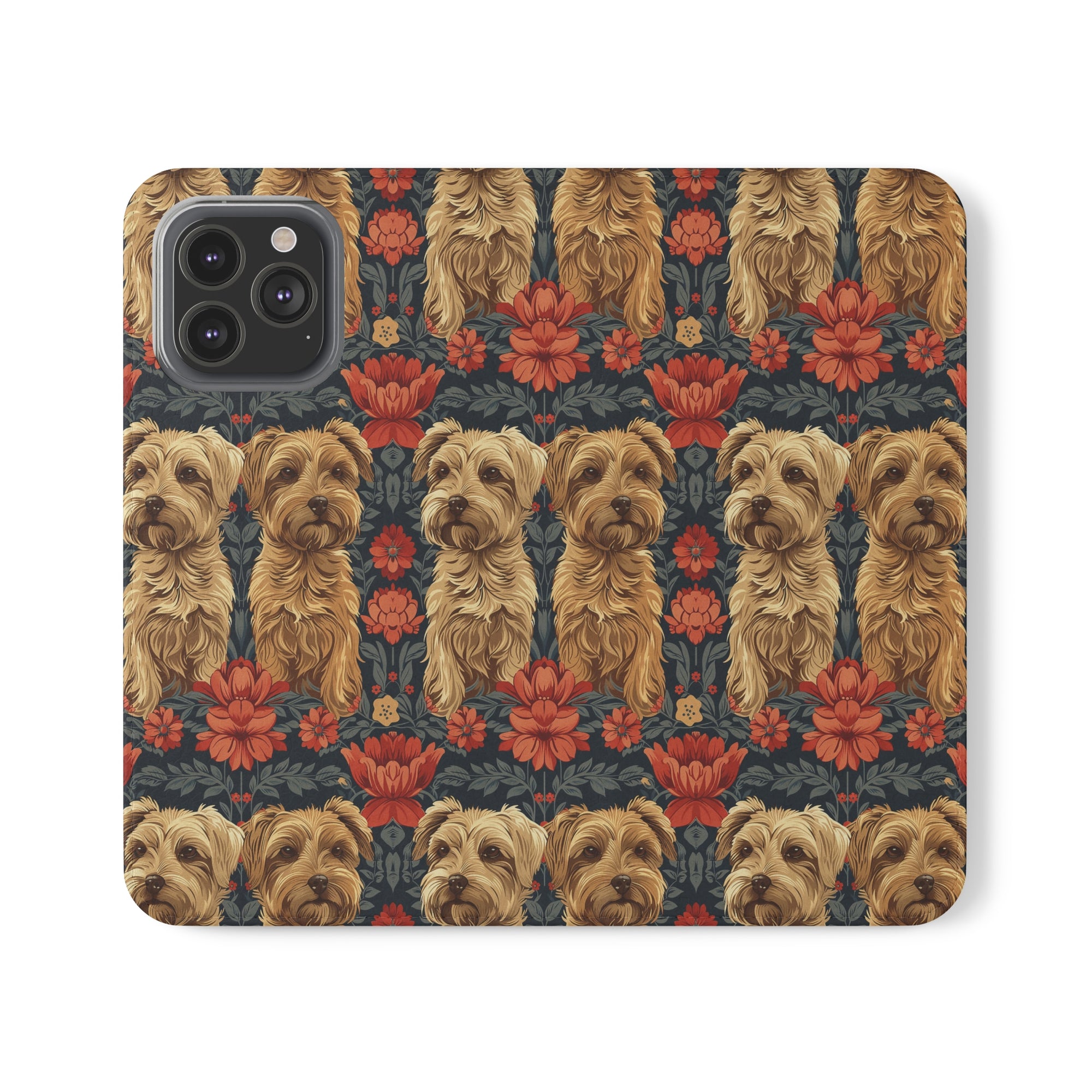 Yorkie Charm Twins Flip Cases