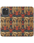 Yorkie Charm Twins Flip Cases