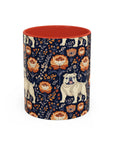 Bulldog Blossom Bonanza Accent Coffee Mug