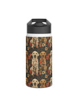 Blossoming Labradors Bouquet Stainless Steel Water Bottle