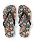 Blooming Bulldog Beauty Flip Flops