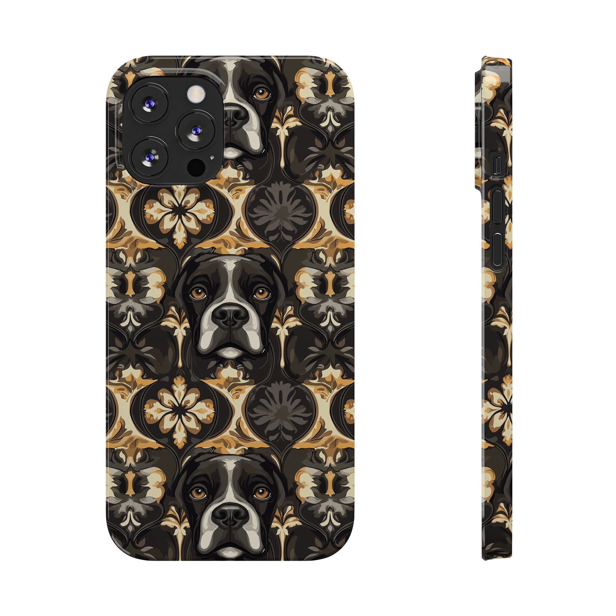 Manor Pup Boxer Royale Slim Phone Cases