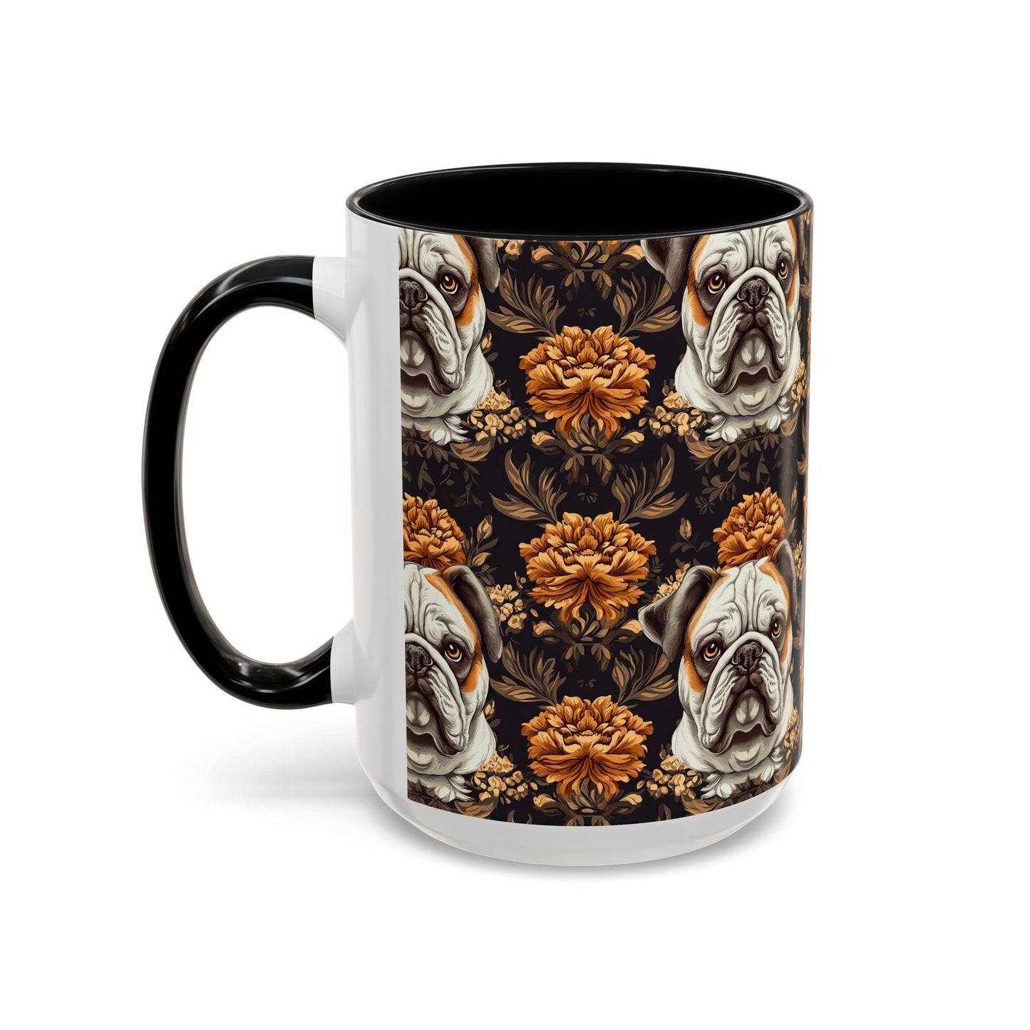 Bloomingly Bulldogistic Bouquet Accent Coffee Mug