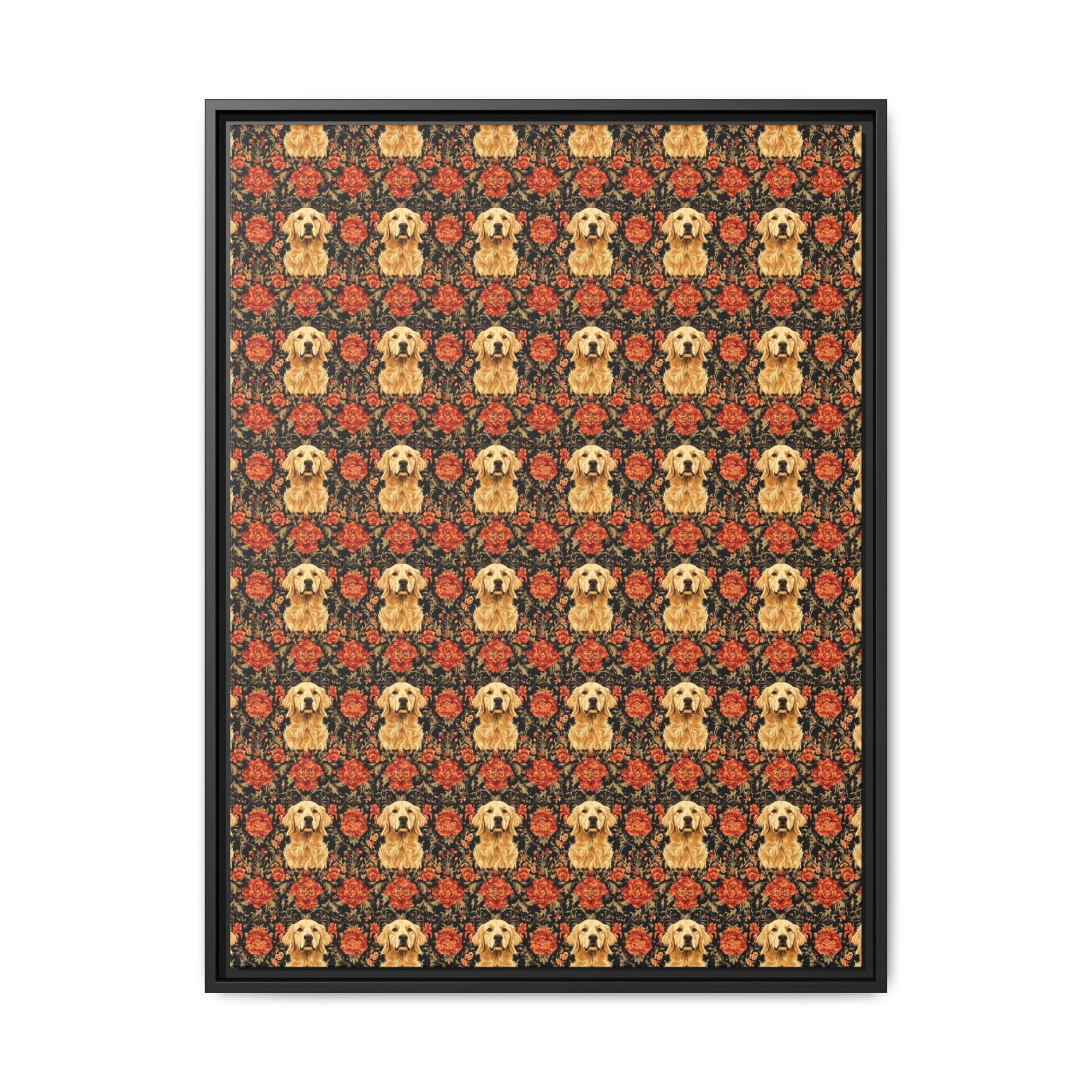 Golden Pawsatronic Tapestry Matte Canvas, Framed